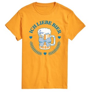 Men's - Instant Message - Ich Liebe Bier Oktoberfest Short Sleeve Graphic T-Shirt - 1 of 4