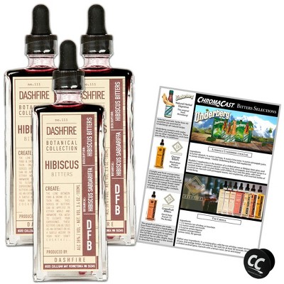 Dashfire 3 Pack Hibiscus Cocktail Bitters 100ml