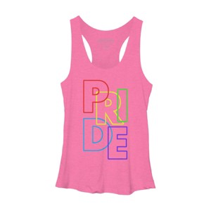 Adult Design By Humans Pride Sleek Text By MANGAZaB Racerback Tank Top - 1 of 2