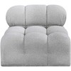 Meridian Furniture,Ames Boucle Fabric Armless - 4 of 4