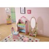 Vynxaria Kids Funnel Olivia the Fairy Dressing Table with Chair - Colorful & Safe Vanity Set - 2 of 4