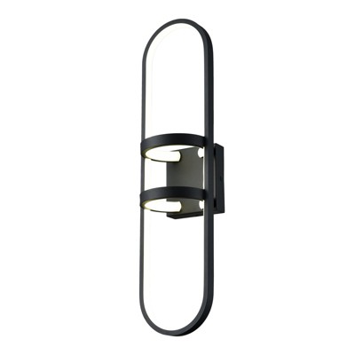 Claxy Black LED Wall Sconce Modern Wall Light Indoor