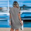 Women's Irregular Stripe Dolman Sleeve Mini Dress - Cupshe - image 3 of 4