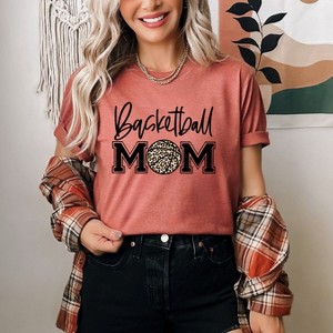 Simply Sage Market Women's Basketball Mom Colorful Black Short Sleeve Graphic Tee - 1 of 3