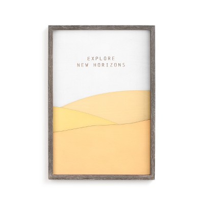 DEMDACO Explore New Horizons Wall Art Yellow