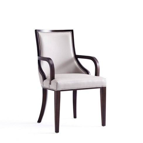 Dining chairs faux online leather grey