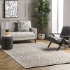 Nuloom Flora Geometric 9x12 Wool Area Rug for Living Room Bedroom Dining Room Kitchen, Grey/Ivory - 2 of 4