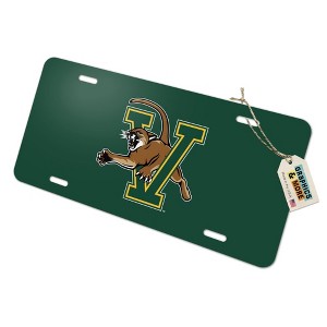 University of Vermont Catamount Logo Novelty Metal Vanity Tag License Plate - 1 of 4
