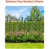 VEVOR Garden Trellis for Climbing Plants, 71 x 20 in, 6 Packs Rustproof Metal Garden Flower Trellis, Outdoor Climbing Rose Trellis Cucumbers Support - 4 of 4
