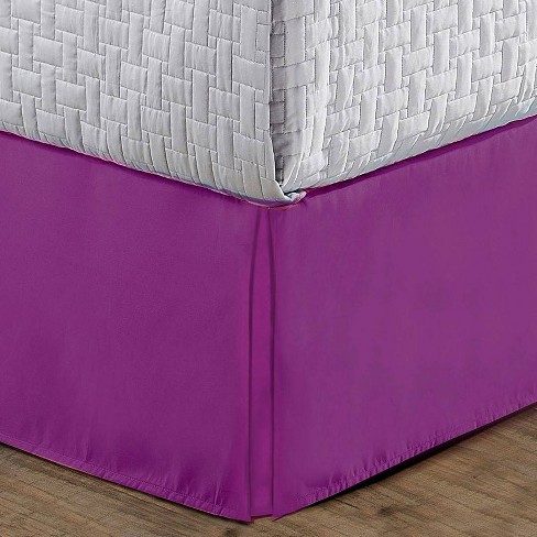Tailored Microfiber 14 Bed Skirt, Pink Twin Xl Bed Skirt