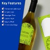 Avery Bright Green Paper Labels, 4.75" x 3.5" Arched - 2 of 4