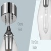 1 Light Harrow Semi Flush Mount Ceiling with Clear Glass Shade - Globe Electric - 3 of 4