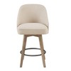 Bar Stool with 360 Degree Swivel Seat For Dining Room, Coffee Shop, Multi-color Available - 3 of 4