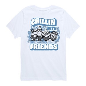 Boys' - Despicable Me - Chillin' With Friends Minions Short Sleeve Graphic T-Shirt - 1 of 4