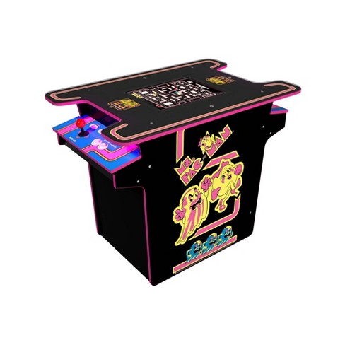 Arcade1up Ms. Pac-man Head-to-head Arcade Table With 12 Games, Multiplayer  Control Panel, And 17-inch Color Lcd Screen, Black Series Edition : Target