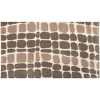 Simple Spaces Fractured Waves Doormat, 21" x 33" – Abstract Coastal Design in Blue and Beige for Indoor or Outdoor Entryways - 2 of 3