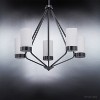 Urban Ambiance Luxury Transitional Chandelier,  23" x 27-3/8",  Midnight Black Finish, UHP2305 - 3 of 4