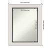 Amanti Art Ellie Half-Inch-Bevel Framed Bathroom Vanity Wall Mirror - 3 of 4