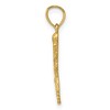 Black Bow Jewelry 14k Yellow Gold Diamond-Cut RN Nurse Pendant, 15 x22mm (9/16 x 7/8 In) - 2 of 4