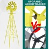 Karl Home Metal Outdoor Decorative Windmill - 4 of 4