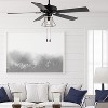 42" 5 Blade Sabine Black Lighted Ceiling Fan - River of Goods: LED Kit, Reversible Blades - 3 of 4