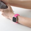 HTUTWOO Rose Engraved Apple Watch Band, Floral Sport Silicone Strap 38/40/41/42/44/45/46/49 mm for iWatch Series 11 10 9 8 7 6 5 4 3 2 1 SE Ultra - 4 of 4