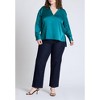 ELOQUII Women's Plus Size Half Placket Tunic - 4 of 4