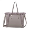 MKF Collection Liza Vegan Leather with faux fur Women’s Tote Bag by Mia K - 2 of 4