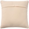 Mina Victory Lifestyle Woven Loop Center 18" x 18" Ivory Indoor Throw Pillow - 4 of 4