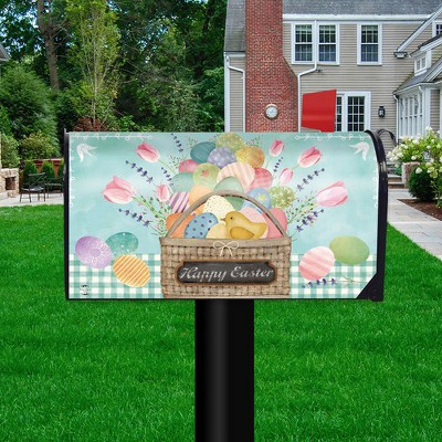Briarwood Lane Mailbox Cover  - Standard Size - Colorful Easter Basket For Easter Mailbox Cover