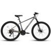 VisioGear Mountain Bike, Mens Womens Trail Commuter City Mountain Bike with Black Tyre, Gray, 55.12"*7.88"*28.75" - image 4 of 4