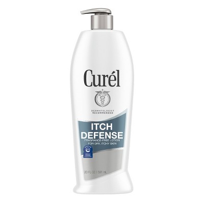 Curel Itch Defense Body and Hand Lotion, Moisturizer for Dry Itchy Skin and Advanced Ceramide Complex