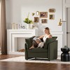 Aukfa Chenille Oversized Armchair, Single Sofa Chair, Modern Armchair Single Sofa Lounge Chair, 23.6" Seat Depth Comfortable Seating for Living Room - 3 of 4