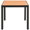 vidaXL Patio Table Brown 31.5 inches x31.5 inches x29.1 inches  Aluminium and WPC - 2 of 3