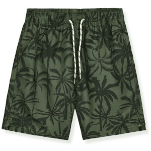 Blue Horizon Swimwear Mens Slim Fit Swim Shorts 7 inch Swim Trunks- Quick Dry Mens Bathing Suits with Mesh Lining - 1 of 4