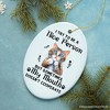 Funny Cat Trying to be a Nice Person, Cute and Funny Christmas Gift| OrnamentallyYou - 4 of 4