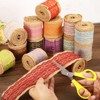 Unique Bargains Soft Wrapping Decoration Burlap Fabric Ribbon Lace Roll 2 Pcs - 4 of 4