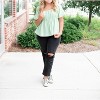 Women's Puff Pleats Top - Vanilla Monkey - 2 of 2