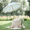LAGarden 6 Ft Fringe Patio Umbrella with Tassel Jazz Age Wood - 3 of 4