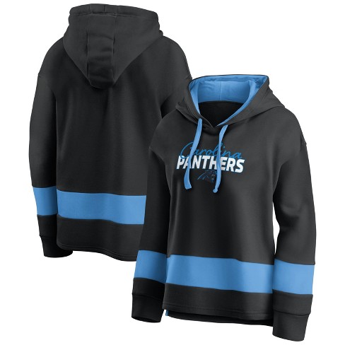 Nfl Carolina Panthers Women's Halftime Adjustment Long Sleeve Fleece Hooded  Sweatshirt : Target