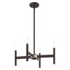 Livex Lighting Copenhagen 4 - Light Chandelier in  Bronze - 3 of 4