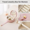 HTUTWOO Small Travel Jewelry Case Portable Jewelry Organizer Box for Necklace Rings Earrings, Travel Essentials Jewelry Storage for Women Girls - 4 of 4