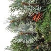 30" Prelit LED Glistening Pine Wreath White Lights - National Tree Company - 3 of 4