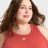 Women's Slim Fit Knit Tank Top - A New Day™ - 4 of 4
