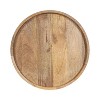 Kate and Laurel Halsey Round Lazy Susan Tray, 18x18, Natural - 3 of 4