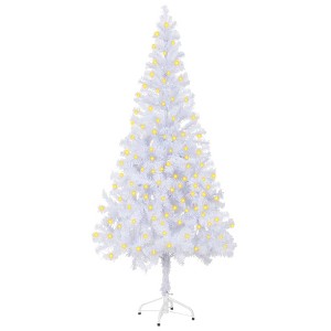 Christmas Tree White PVC, Plastic Medium Christmas Tree - 1 of 4
