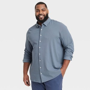 Men's Long Sleeve Casual Dress Shirt - Goodfellow & Co™ - 1 of 3