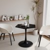 Ridstar 31.50 in. Hexagonal Wood Coffee Table with Black Printed Marble Top and Metal Base - 2 of 4