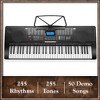 Ashthorpe 61-Key Digital Electronic Keyboard Piano with Full-Size Keys for Beginners with Headphones and Microphone - 3 of 4
