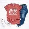 Simply Sage Market Women's Live Love Basketball Short Sleeve Graphic Tee - 2 of 4